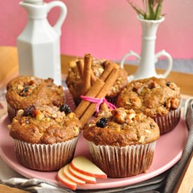 Raisin Bran Muffin+Apple Walnut Top