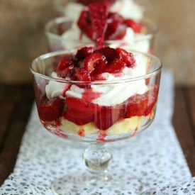Roasted Strawberry Parfaits