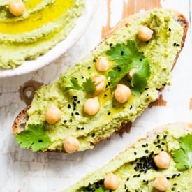 Fava Bean and Coriander Hummus