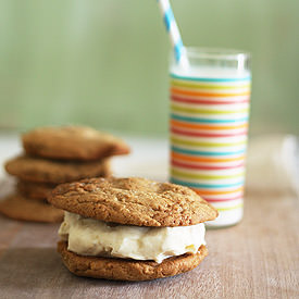 Salted Caramel Ice Cream Cookies