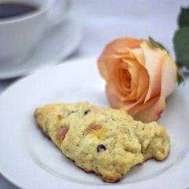 Chocolate-Peach Scones