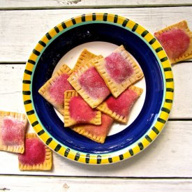 Pumpkin Ravioli with Beet Filling