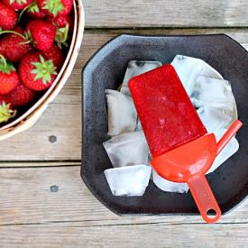 Strawberry Popsicles