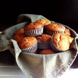 Banana White Chocolate Muffins