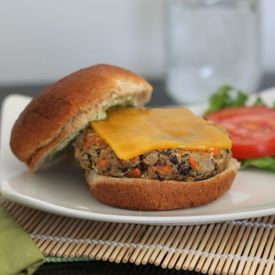 Black and White Bean Burgers