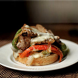 Open-Faced Cheese Steaks