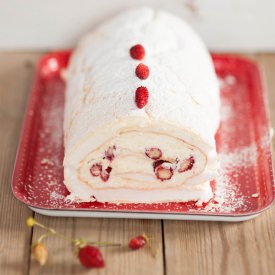 Wild Strawberry Roulade