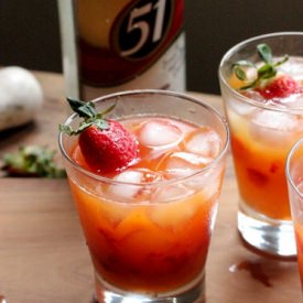 Strawberry Passion Fruit Caipirinha