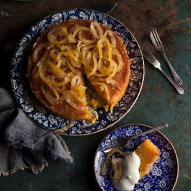 Lemon Marmalade Polenta Cake
