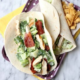 Chicken Caesar Wraps