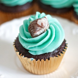 Chocolate Shell Cupcakes