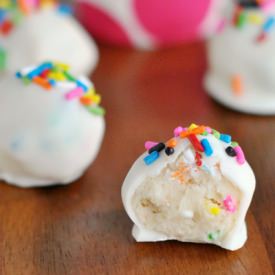 Funfetti Cookie Dough Truffles