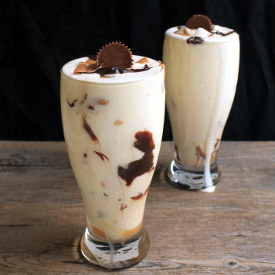 Chocolate-PB Swirl Milkshakes