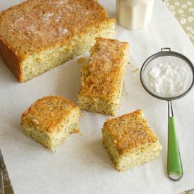 Orange and Poppy Seed Drizzle Sheet