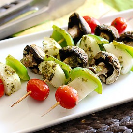 Lemon-Tahini Vegetable Kabobs