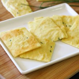 Garlic Chive Chickpea Flatbread