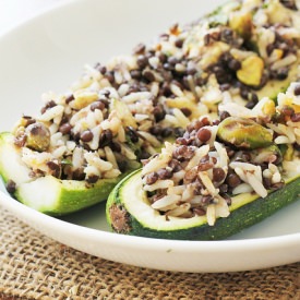 Persian Rice-Stuffed Zucchini