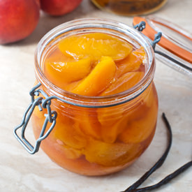 Bourbon Poached Peaches