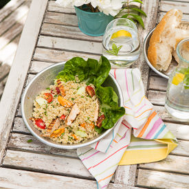 Quinoa Salad with Harissa Chicken
