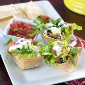 Steak Taco Salad Bowls