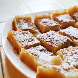 Honeydew Pudding Cake Bars