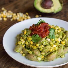 Creamy Guacamole and Grilled Corn