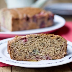 Roasted Strawberry Banana Bread