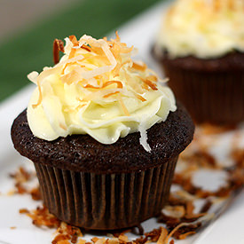 Chocolate Coconut Cupcakes