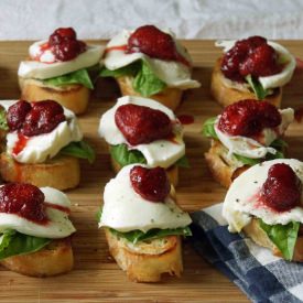 Strawberry & Basil Bruschetta