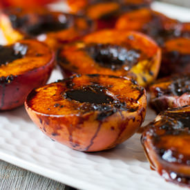 Grilled Balsamic Peaches