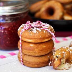 Raspberry Chocolate Chip Donuts