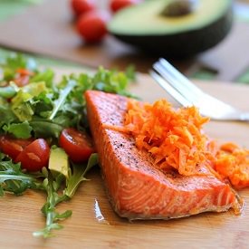 Salmon with Carrot Ginger Relish