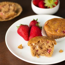 Strawberry Yogurt Muffins
