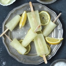 Sea Salted Limoncello Popsicles
