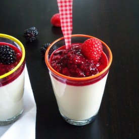 Panna Cotta with Fresh Berry Sauce