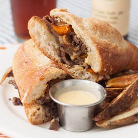 Short Rib Cheesesteaks