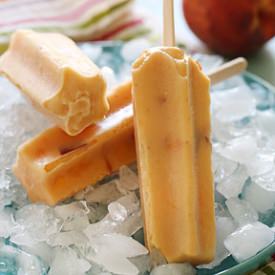 Peaches and Cream Popsicles