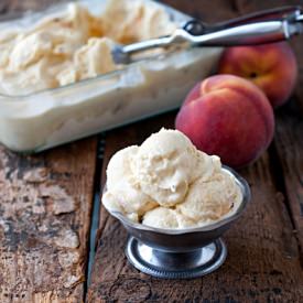 Grilled Peach Ice Cream