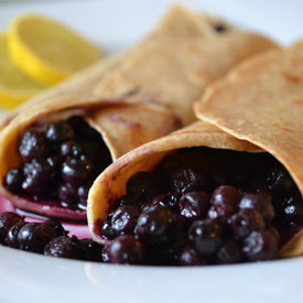 Lemon Scented Spelt Flour Crepes