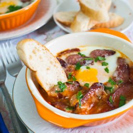 Tuscan Baked Eggs