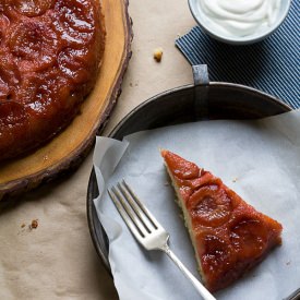 Sour Plum Upside Down Cake