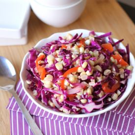 Warm Slaw with Coconut Dressing