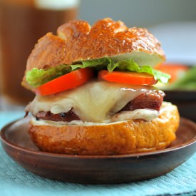 Blackberry Tequila Chicken Sandwich