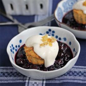 Gingered Blueberry Shortcakes