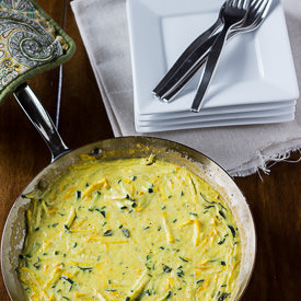 Zucchini Basil Frittata
