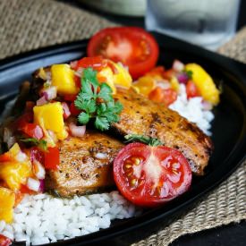 Grilled Glazed Wild Salmon