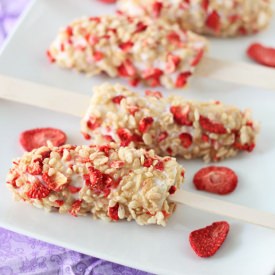 Frozen Yogurt Banana Pops