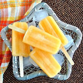 Ruby Grapefruit and Orange Popsicle
