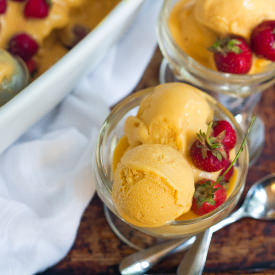 Dairy-free Roasted Apricot IceCream