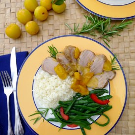 Pork Tenderloin with Plum Sauce